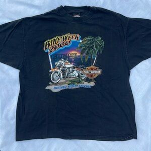 vintage daytona bike week harley tee